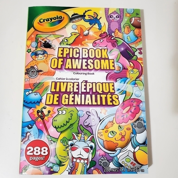 CRAYOLA Epic Book of Awesome, All-in-1 Coloring Set! - Picture 1 of 7